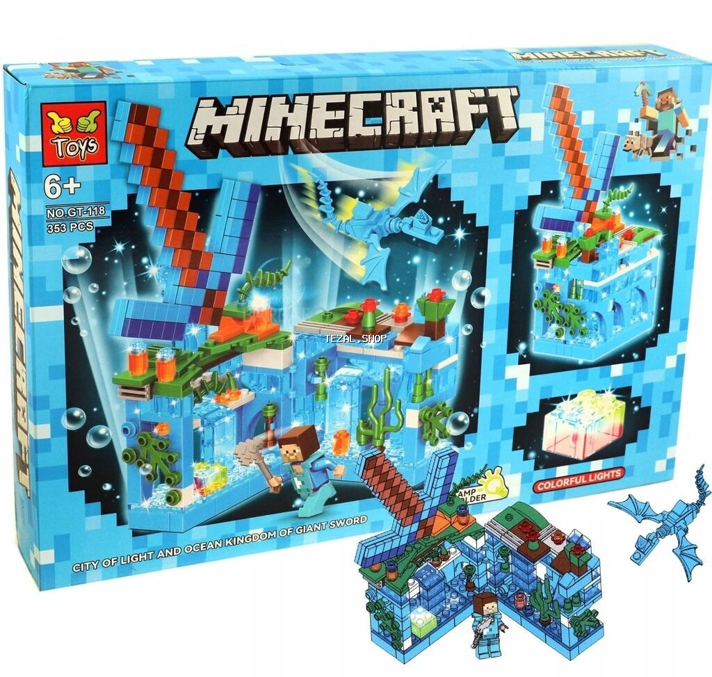 Uşaqlar üçün 353 hissədən ibarət Leqo-kanstruktor Manacraft.Digər - şəkil 2