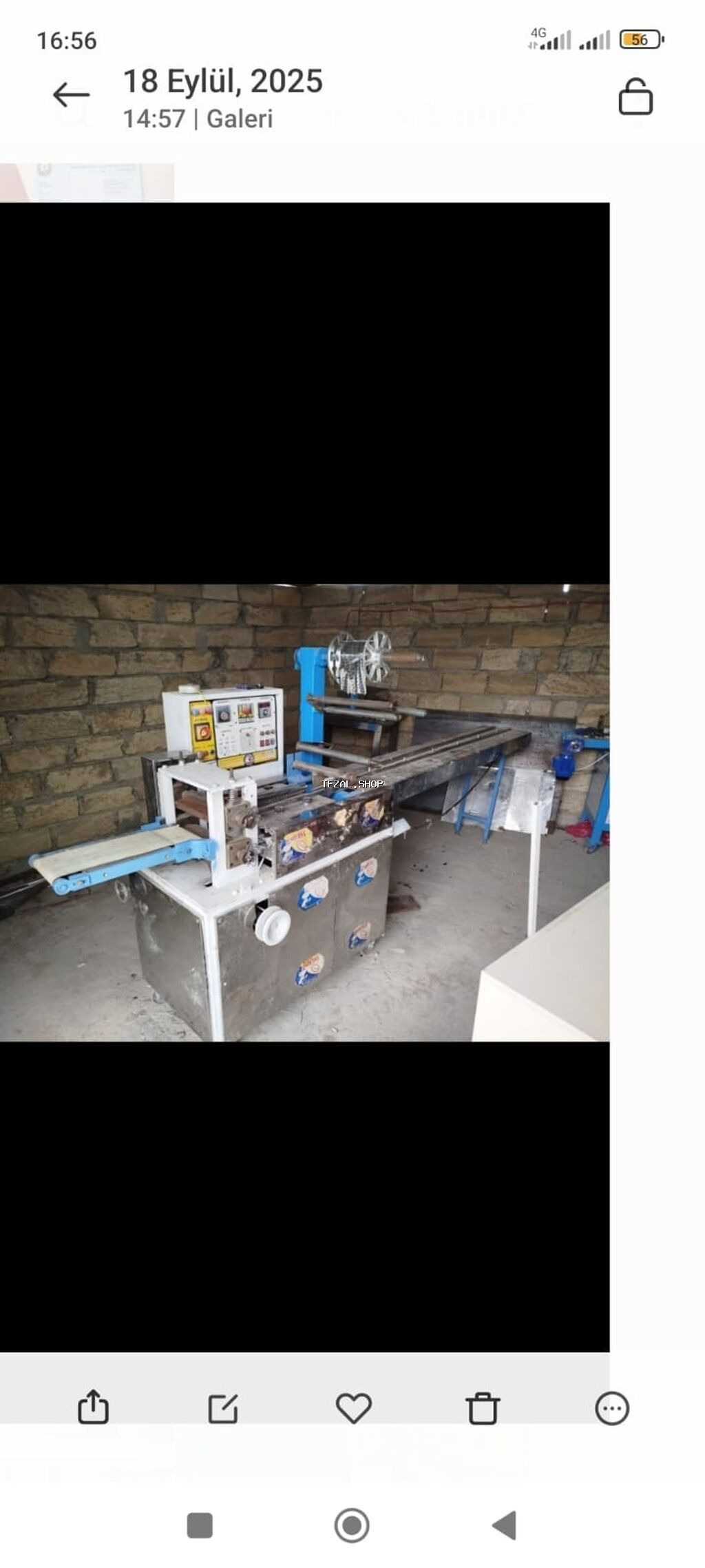 Məhsul: Paketləmə və etiketləmə xətti (sənaye tipli) Təsvir: - - şəkil 2