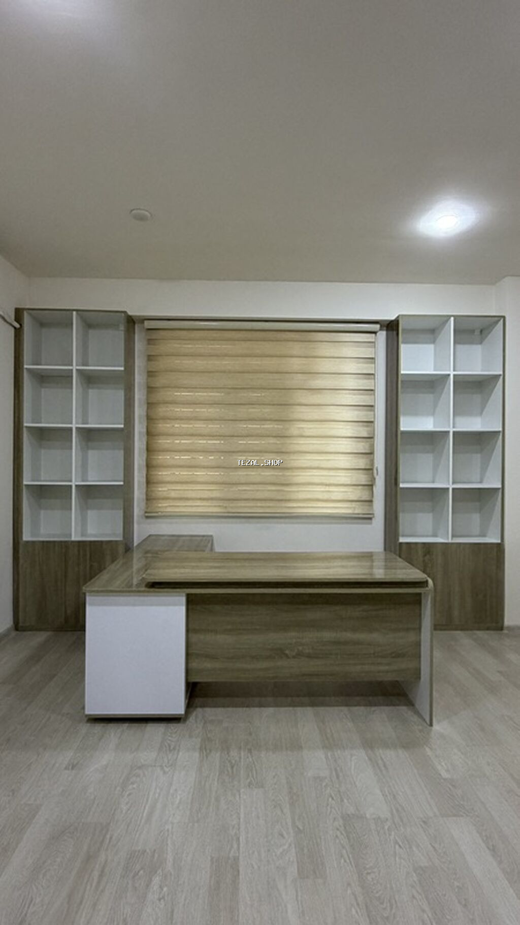 Ofis mebel dəsti – L formalı direktor/menecer masası və iki ədəd modul