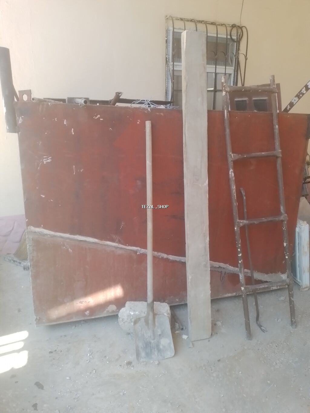 Tikinti üçün iri həcmli metal konteyner - Material: qalın metal sac - - şəkil 2