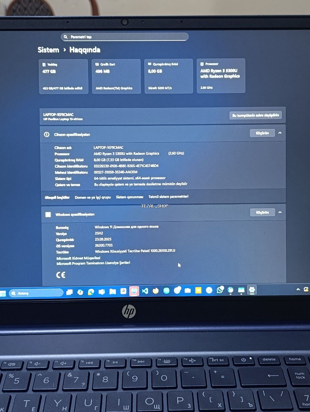 Yeni HP Pavilion, 15.6 ", AMD Ryzen 3, 512 GB - şəkil 2