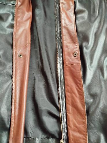 Куртка мужская осенне-весенняя натуральная кожа-лайковая. Куплена на - şəkil 3