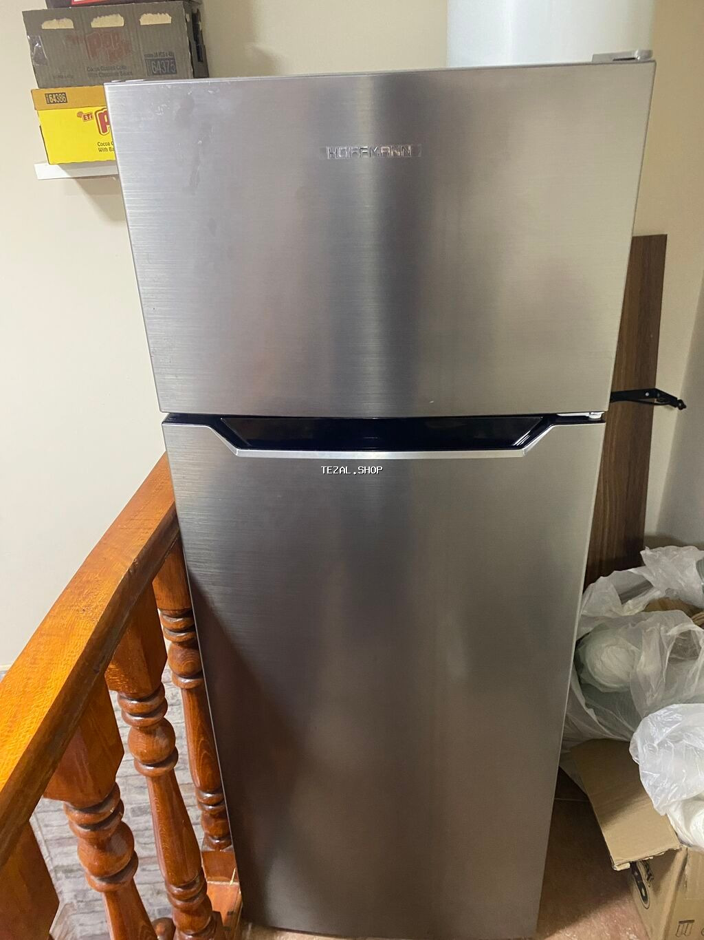 Yeni 2 qapılı Hoffman Soyuducu Satılır, rəng - Boz