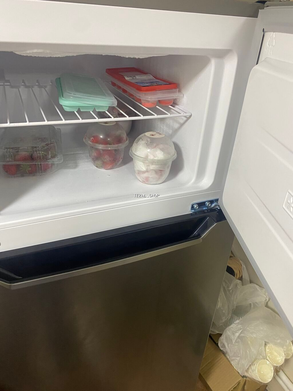 Yeni 2 qapılı Hoffman Soyuducu Satılır, rəng - Boz - şəkil 4