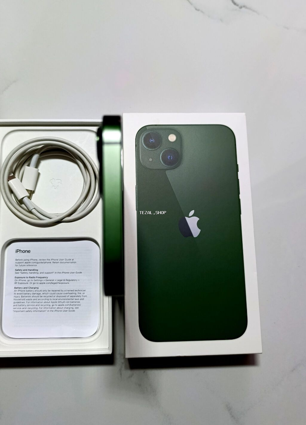 IPhone 13, 128 GB, Alpine Green, Simsiz şarj, Face ID, Sənədlərlə - şəkil 3