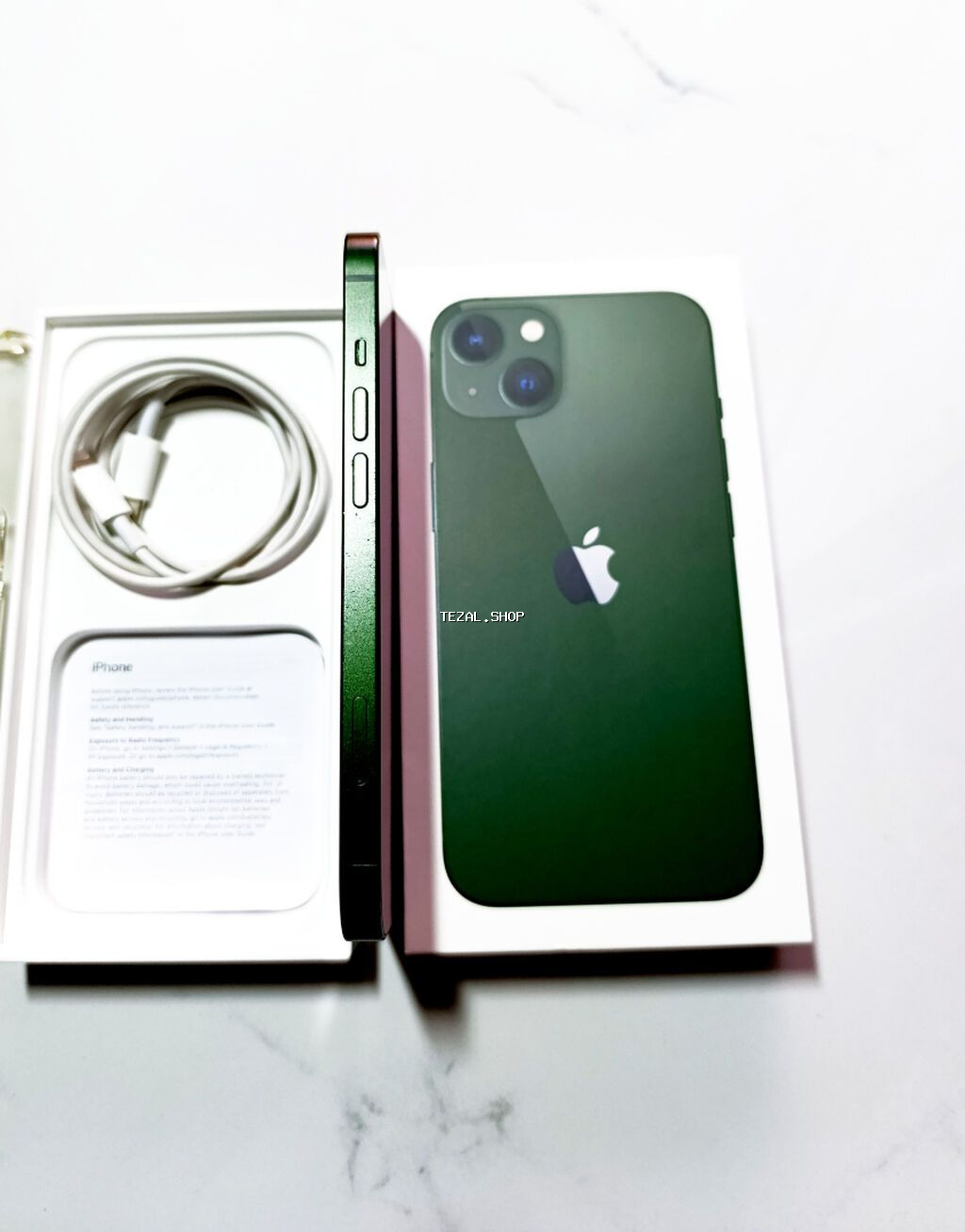 IPhone 13, 128 GB, Alpine Green, Simsiz şarj, Face ID, Sənədlərlə - şəkil 4