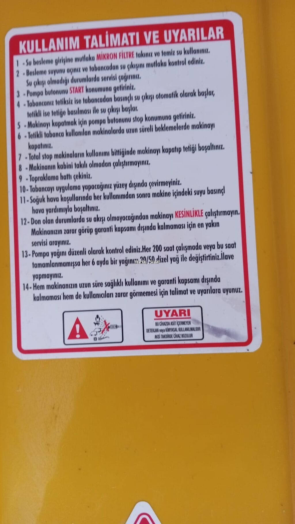 Yendi isldlmiyib Yüksək təzyiqli yuyucu aparat - Elektrik mühərrikli - şəkil 3