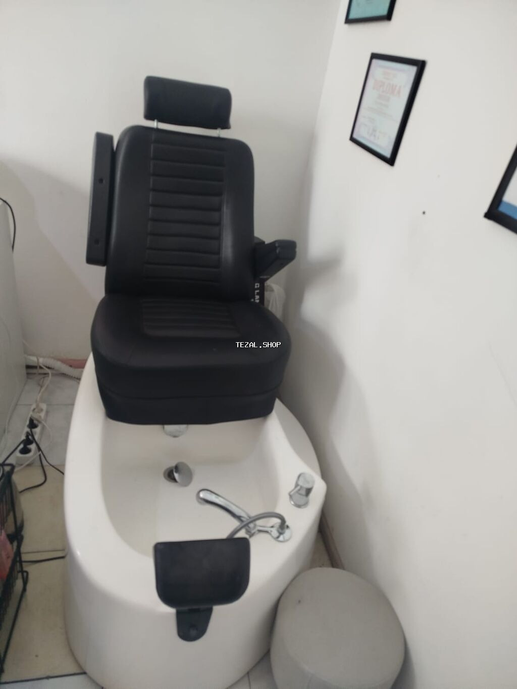 Pedikür kreslosu və ayaq vannası komplekti - Salon tipli pedikür