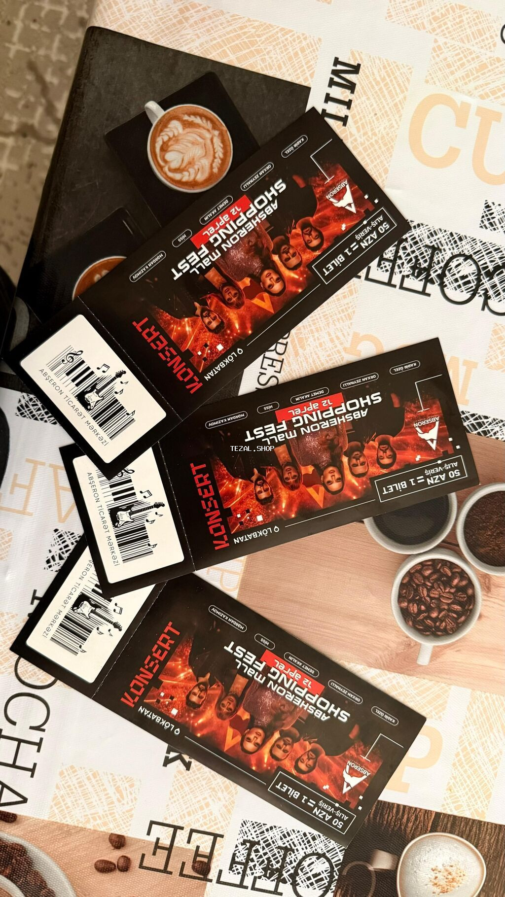 Məhsul: Konsert biletləri Tədbir: Abşeron Mall Shopping Fest –