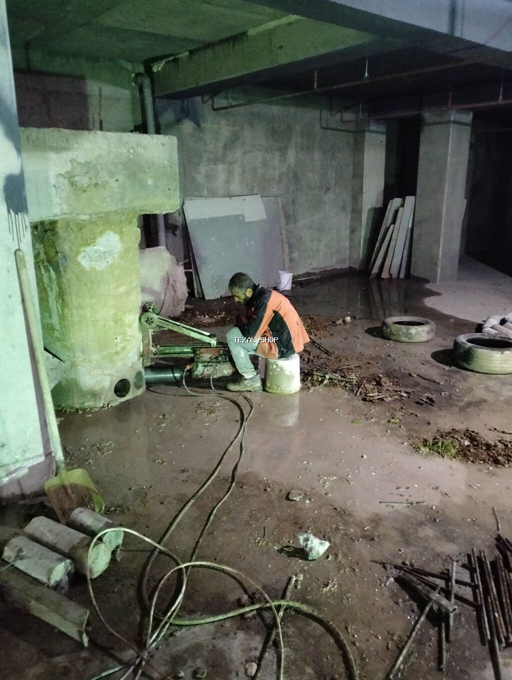 Beton kəsmə və deşmə xidməti - Armaturlu beton, monolit kolon, kəmər - şəkil 2