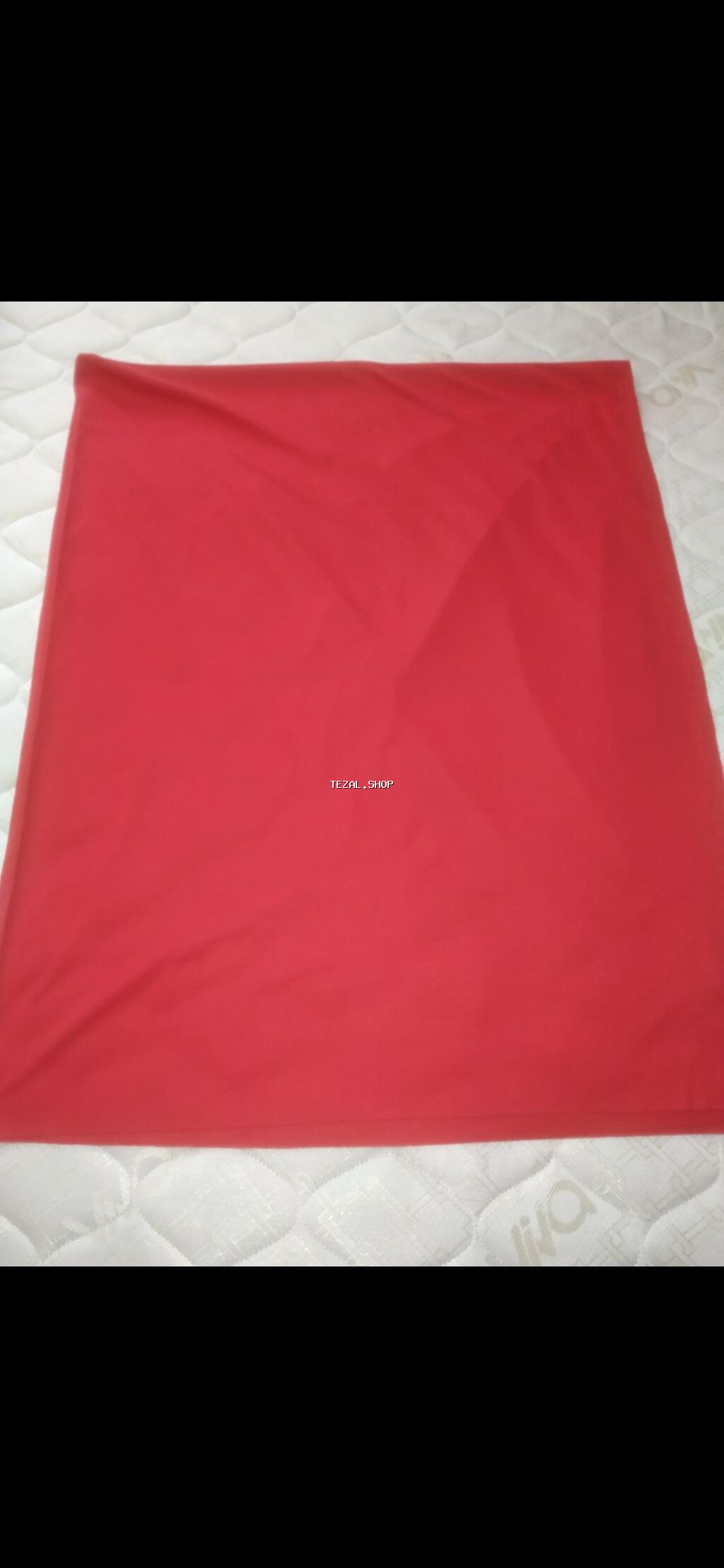 Qırmızı şal dəsti 2 si heri nişan ucun örtukdu biri uzun qirmizi parça - şəkil 4