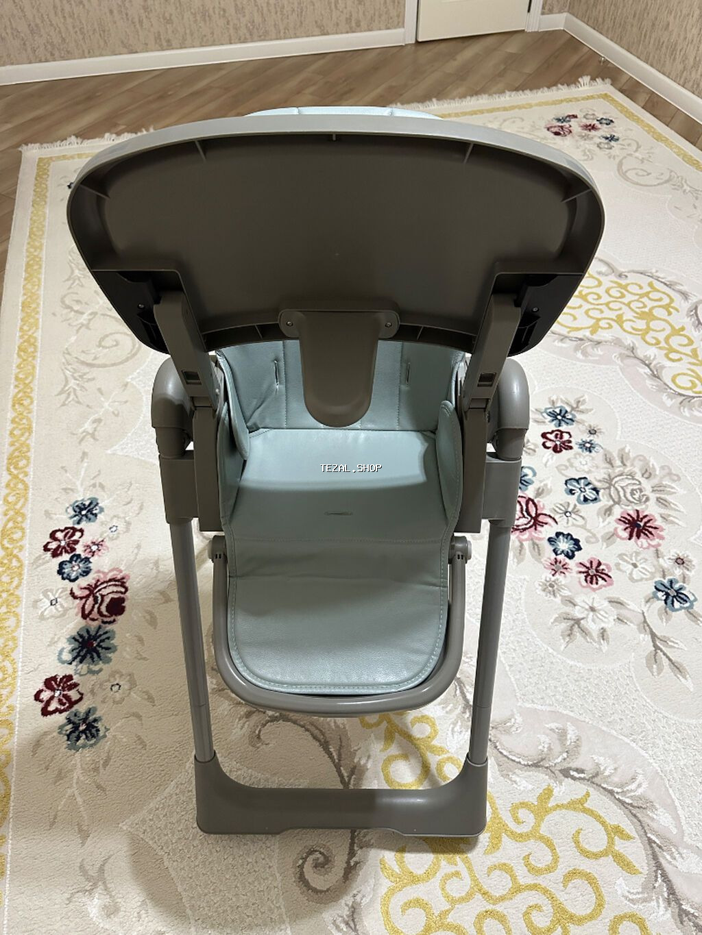 Kidilo uşaq yemək stulu - Rəng: boz-yaşıl tonlarda - Yumşaq - şəkil 2