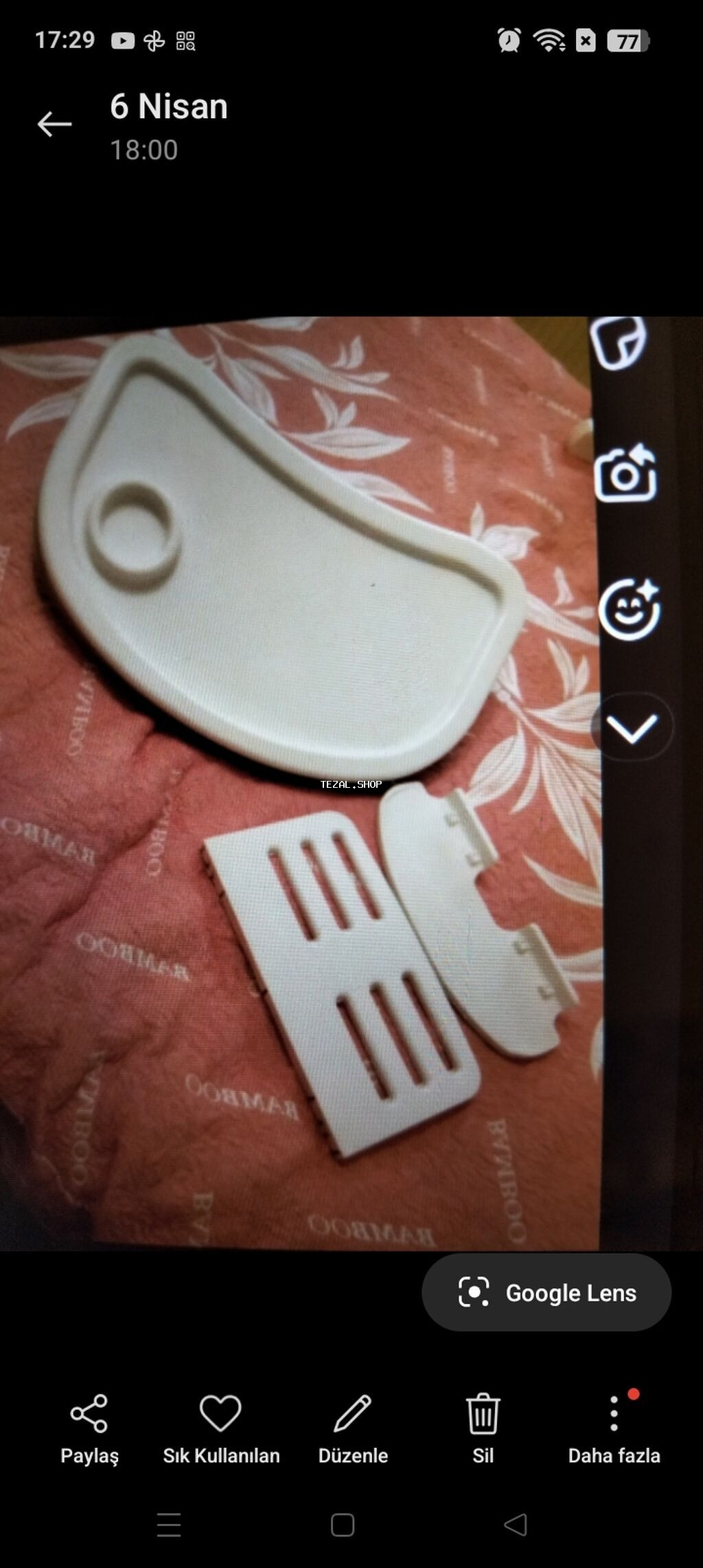 Burbay uşaq yemək stulu - Marka/model: Burbay - Rəng: tünd mavi - şəkil 3