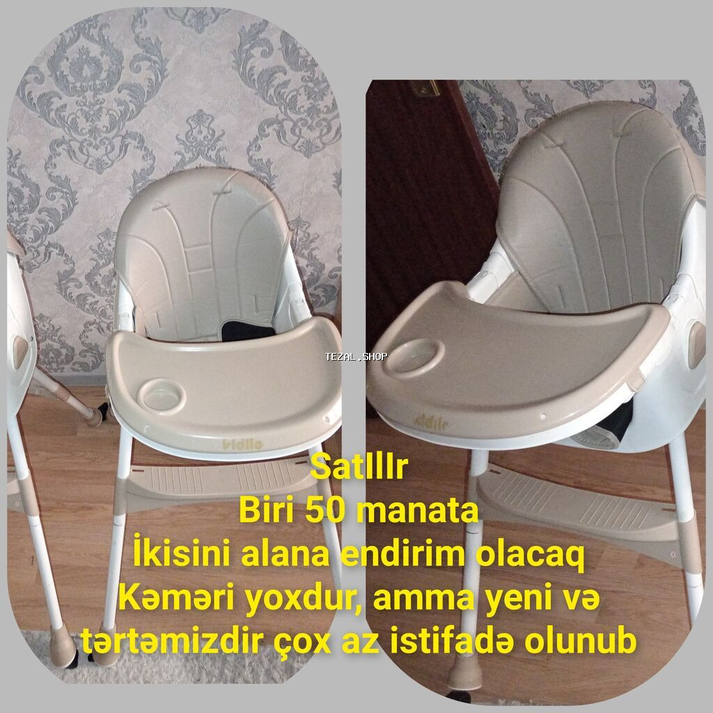 - Uşaq yemək stulu: Kİdilo brendi, açılıb-bağlanan çıxarıla bilən
