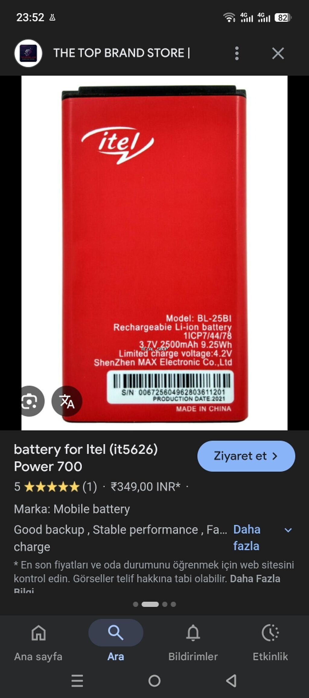 ALIRAM 7 AZN BU MARKANIN BATERYASI LAZIMDIR.KIMDESE VARSA MUNKUNSE