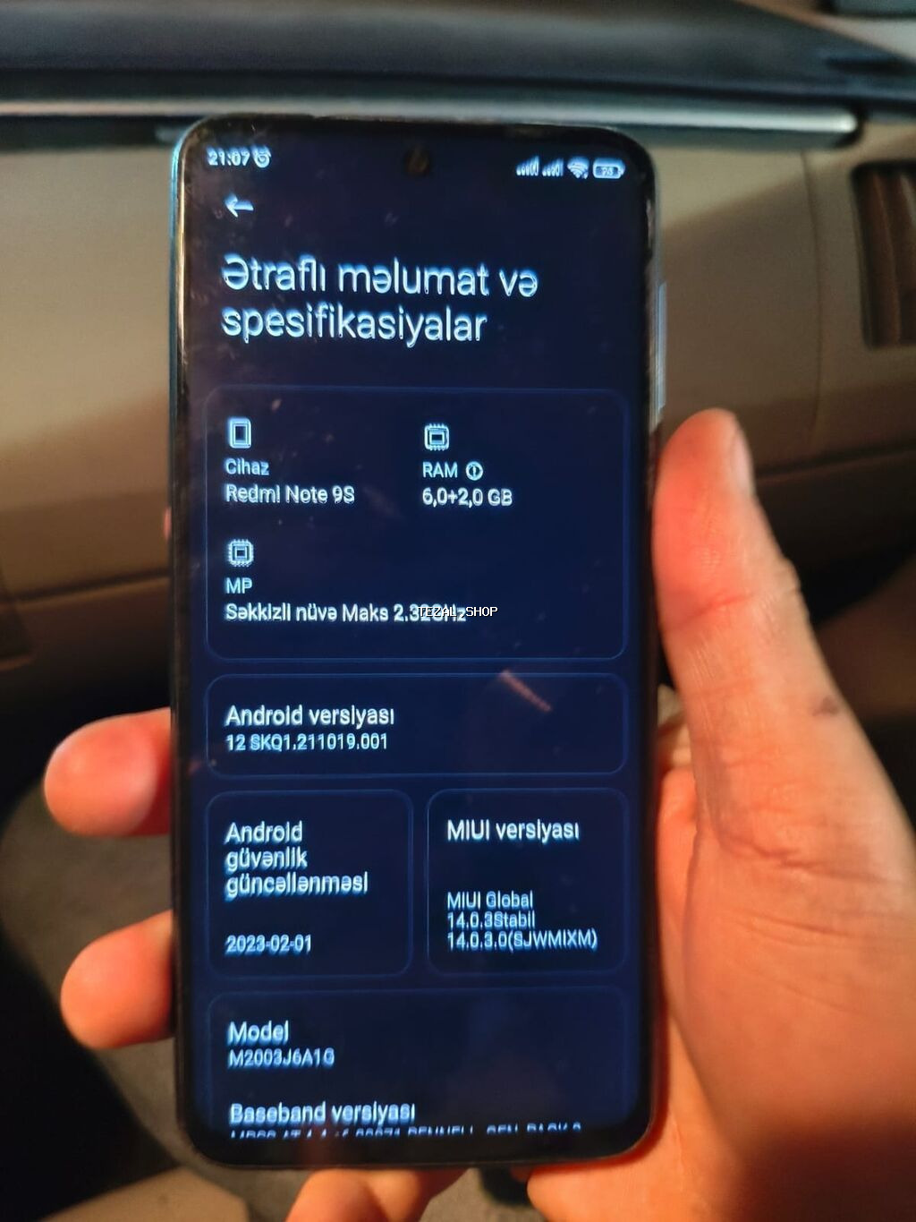 Redmi Note 9S, 128 GB, rəng - Boz - şəkil 3
