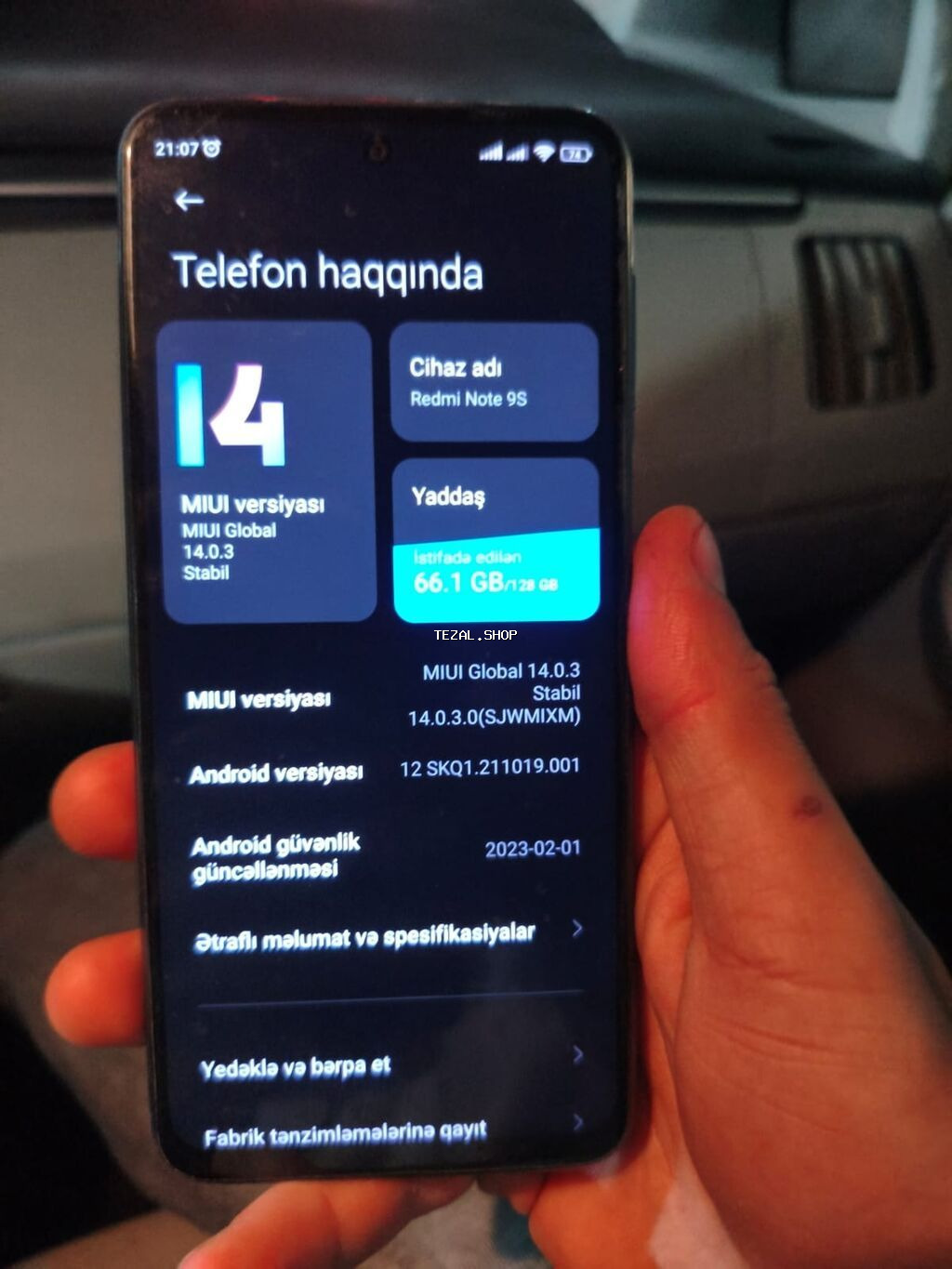 Redmi Note 9S, 128 GB, rəng - Boz - şəkil 4