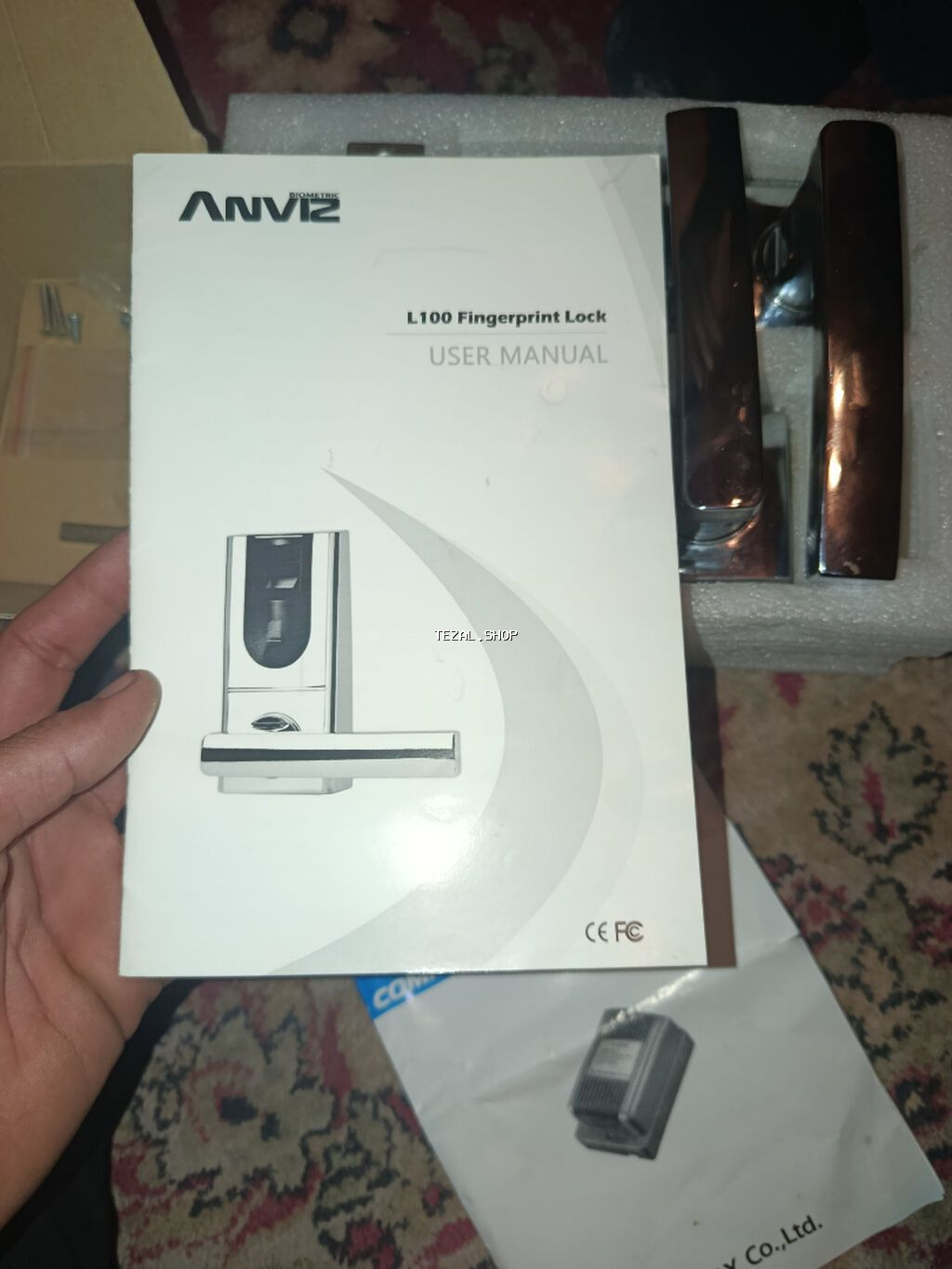 ANVIZ L100 Fingerprint Lock – biometrik barmaq izi ilə ağıllı qapı - şəkil 3