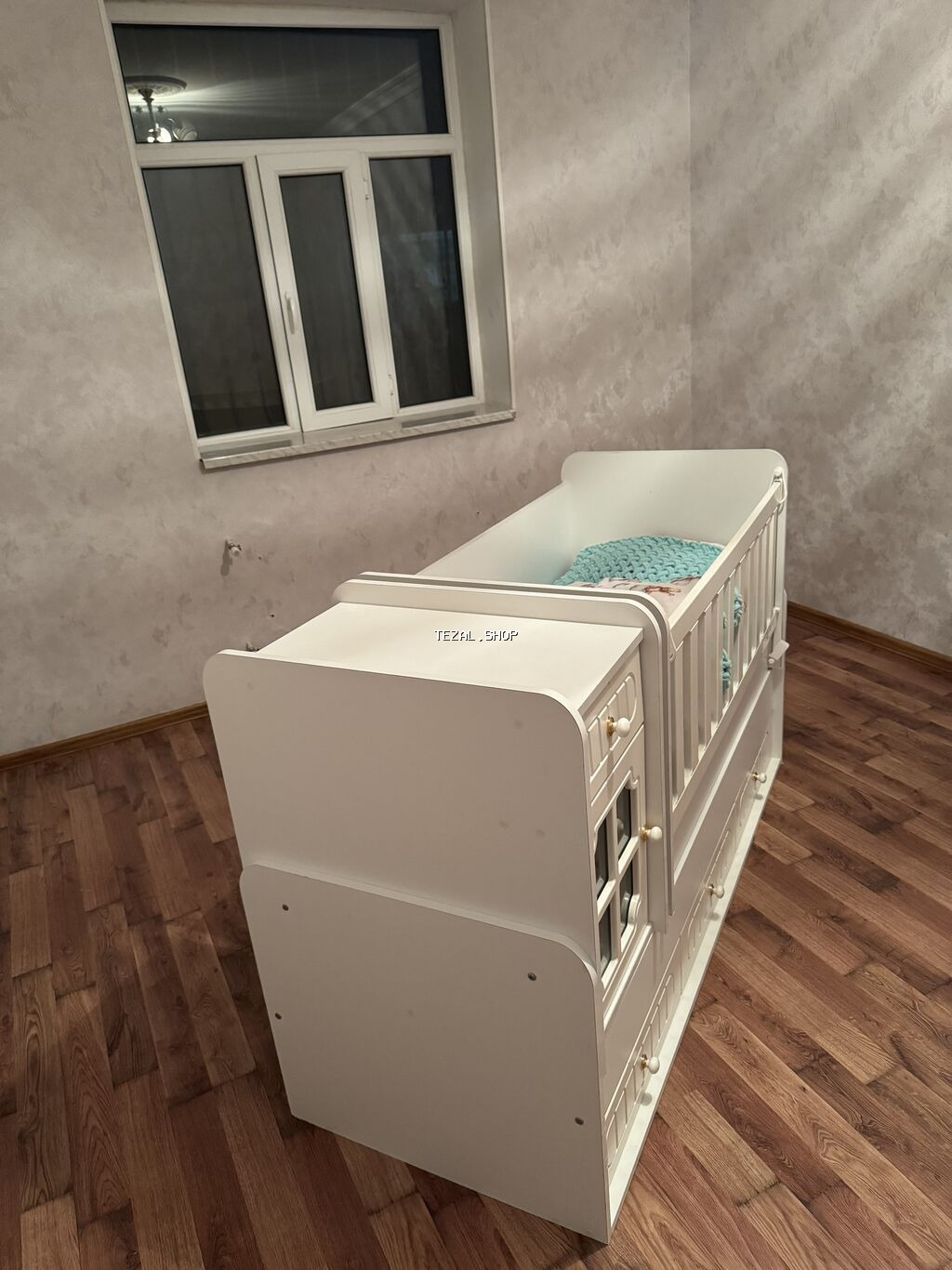 Oğlan və qız üçün, İşlənmiş, Çarpayı, Bazasız, Matras ilə, Siyirməli - şəkil 5