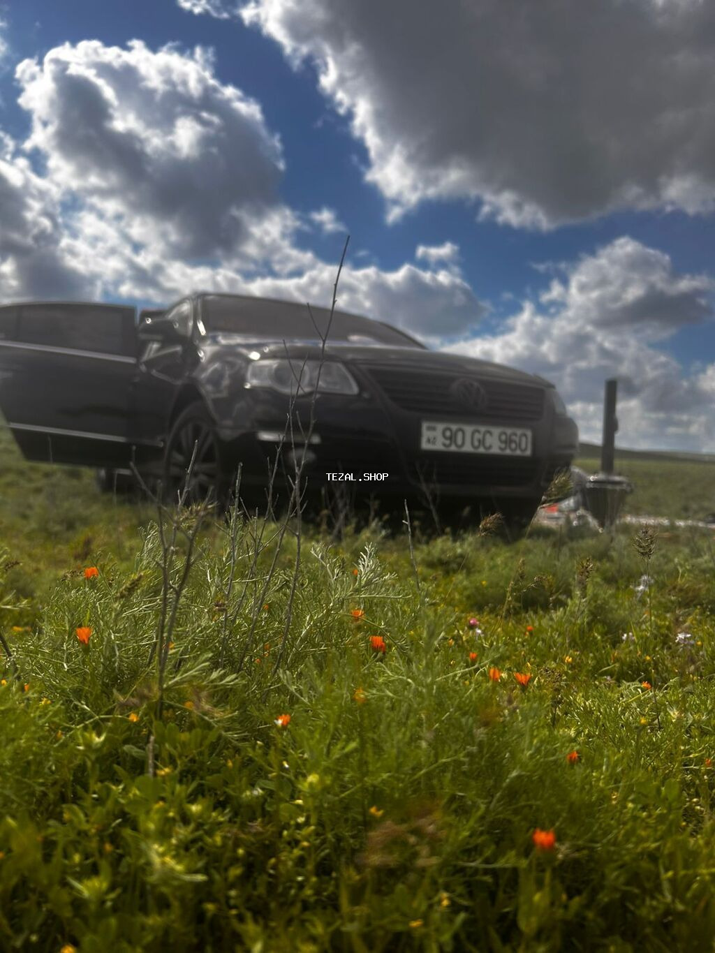 Volkswagen üçün qara rəngli təkər örtükləri (kalpaklar) – 4 ədəd dəst - şəkil 2