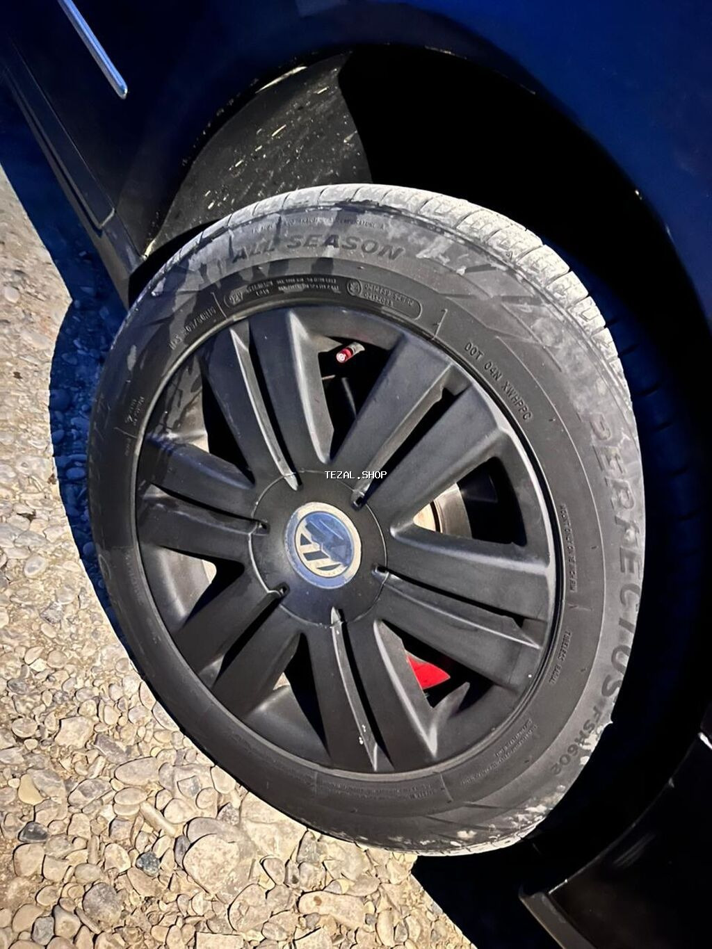 Volkswagen üçün qara rəngli təkər örtükləri (kalpaklar) – 4 ədəd dəst - şəkil 3