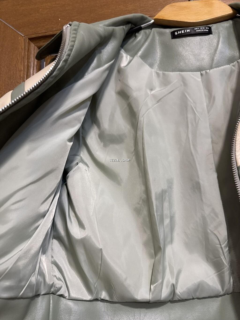 SHEIN qadın cropped jaket - Ölçü: S (EU 36 / US 4) - Material: süni - şəkil 2