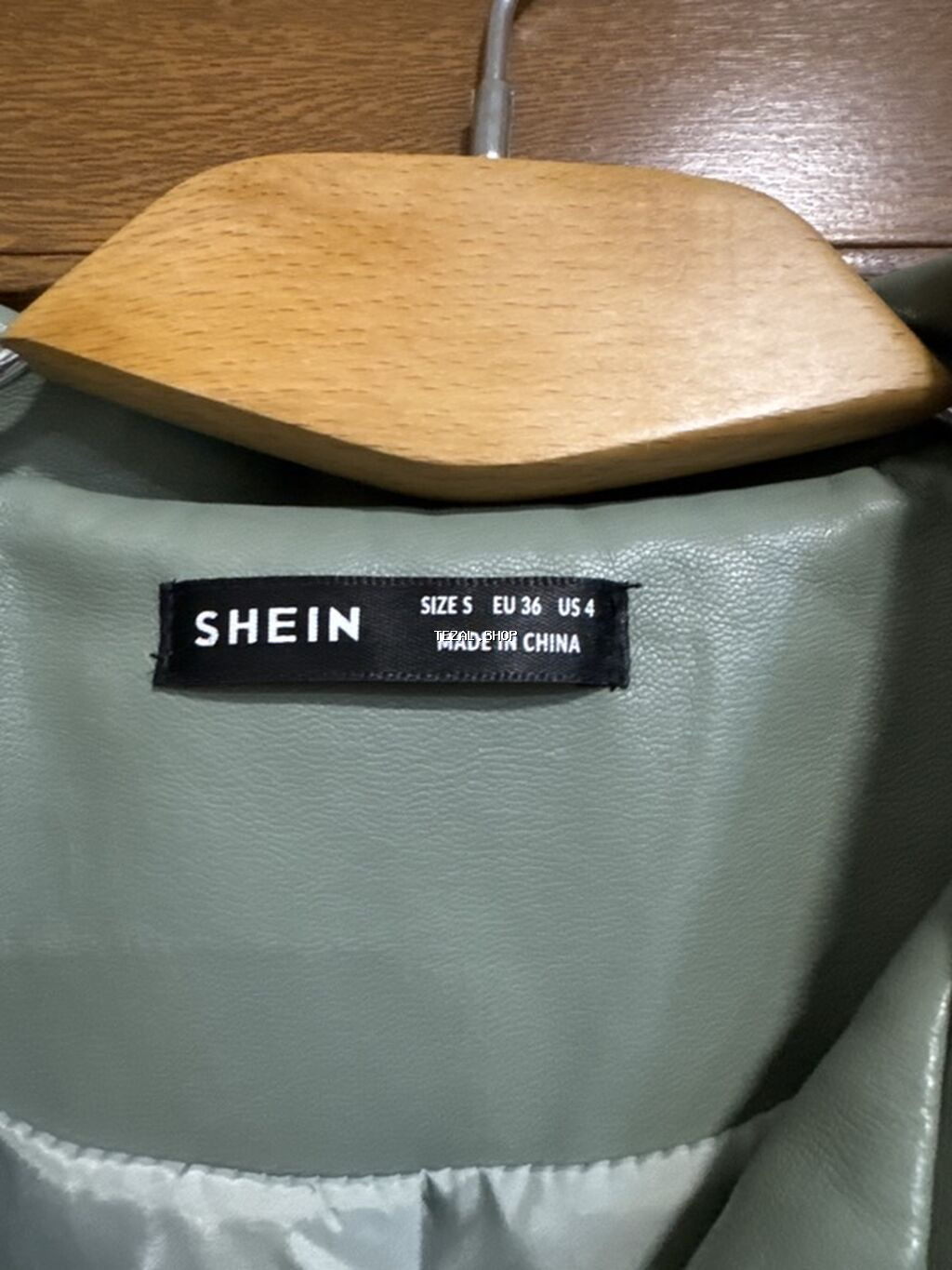 SHEIN qadın cropped jaket - Ölçü: S (EU 36 / US 4) - Material: süni - şəkil 3