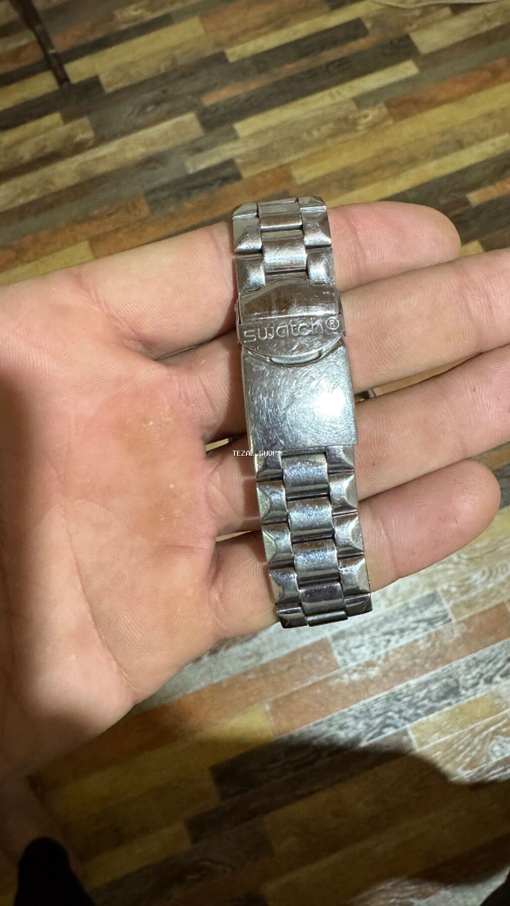 İşlənmiş, Qol saatı, Swatch, rəng - Gümüşü - şəkil 2