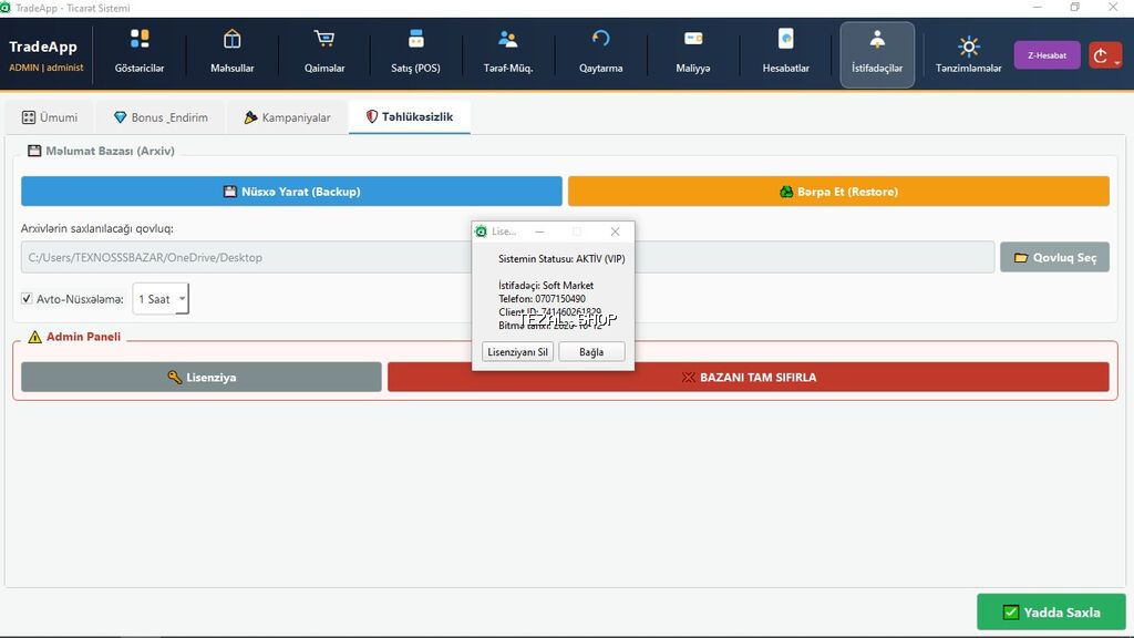 TradeApp — Satış və Avtomatlaşdırma Sistemi ​Həm layihə (kodlar - şəkil 2
