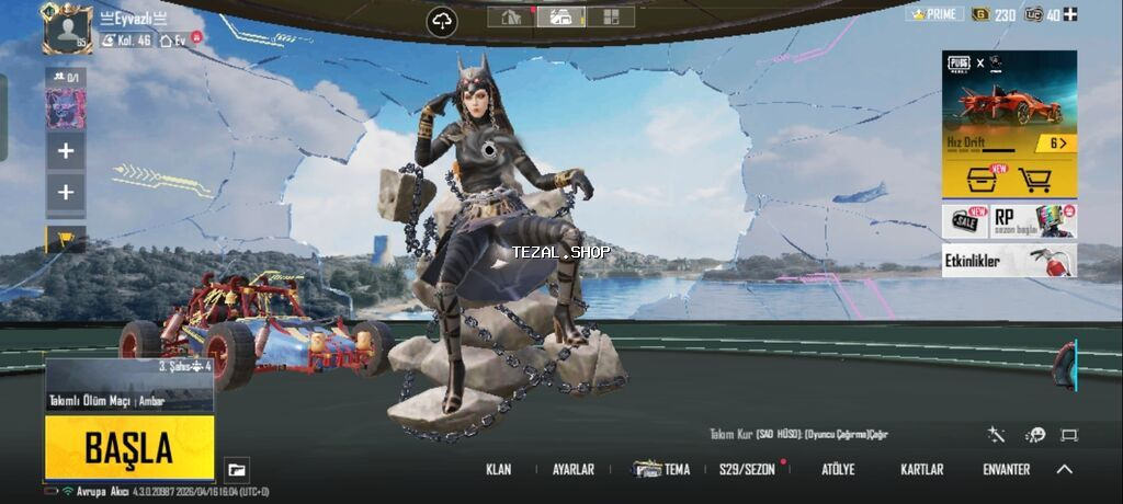 PUBG Mobile hesabı – yüksək səviyyəli kozmetik kolleksiya - Səviyyə