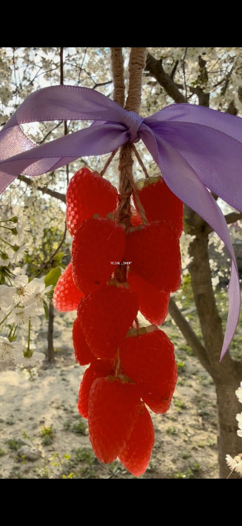 Çiyələk formalı sabun – ətirli və hədiyyəlik Mətn: Gözoxşayan çiyələk