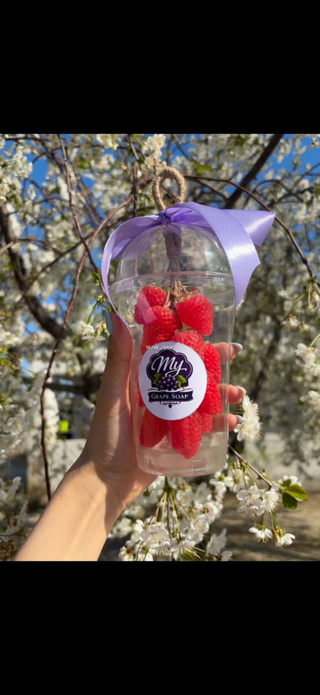 Çiyələk formalı sabun – ətirli və hədiyyəlik Mətn: Gözoxşayan çiyələk - şəkil 3