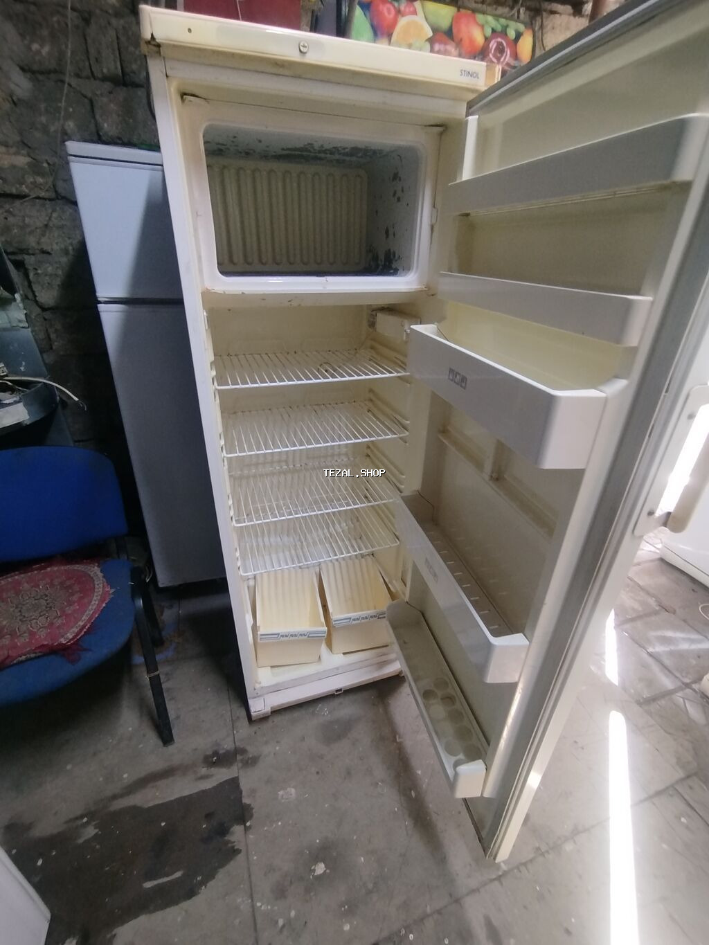 1 qapılı Stinol Soyuducu Satılır, rəng - Ağ - şəkil 2