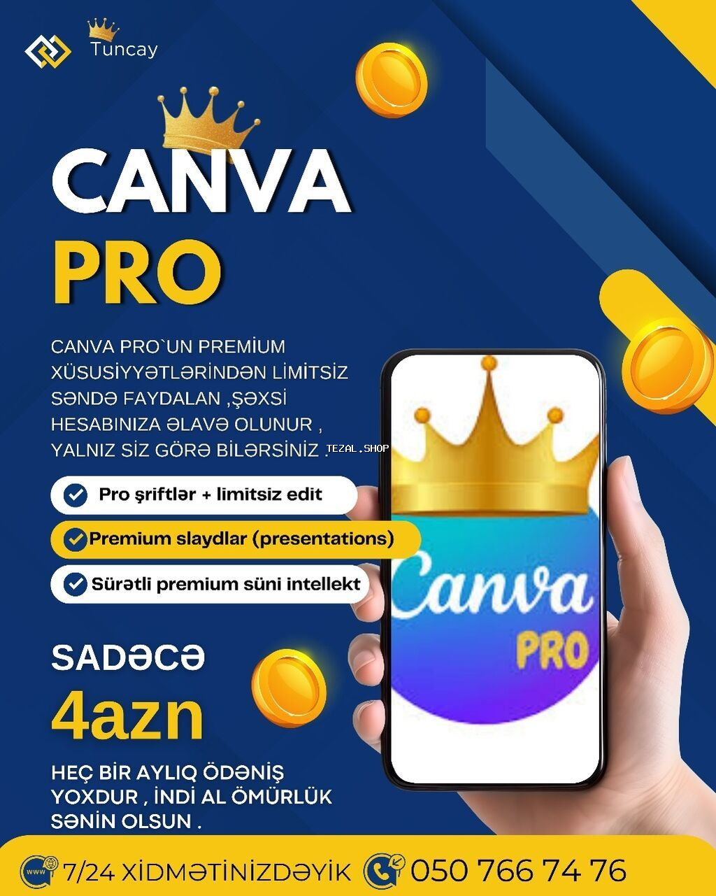 CANVA PRO ÖMÜRLÜK PREMİUM. 4 AZN 0507667476 əlaqə saxlayın