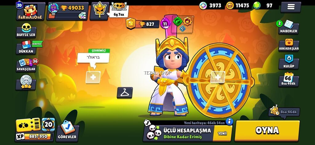 Brawl Stars oyun hesabı Hesab 2019 da açılıb içine cox pul vurulubdu - şəkil 2