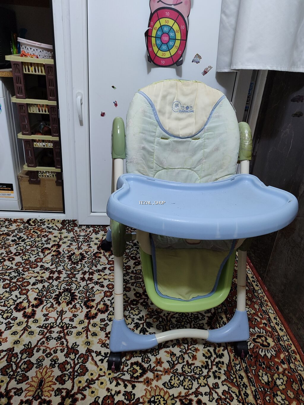 Qidalanmaq üçün uşaq oturacağı.yer tutduğuna görə satılır.kəmərləri