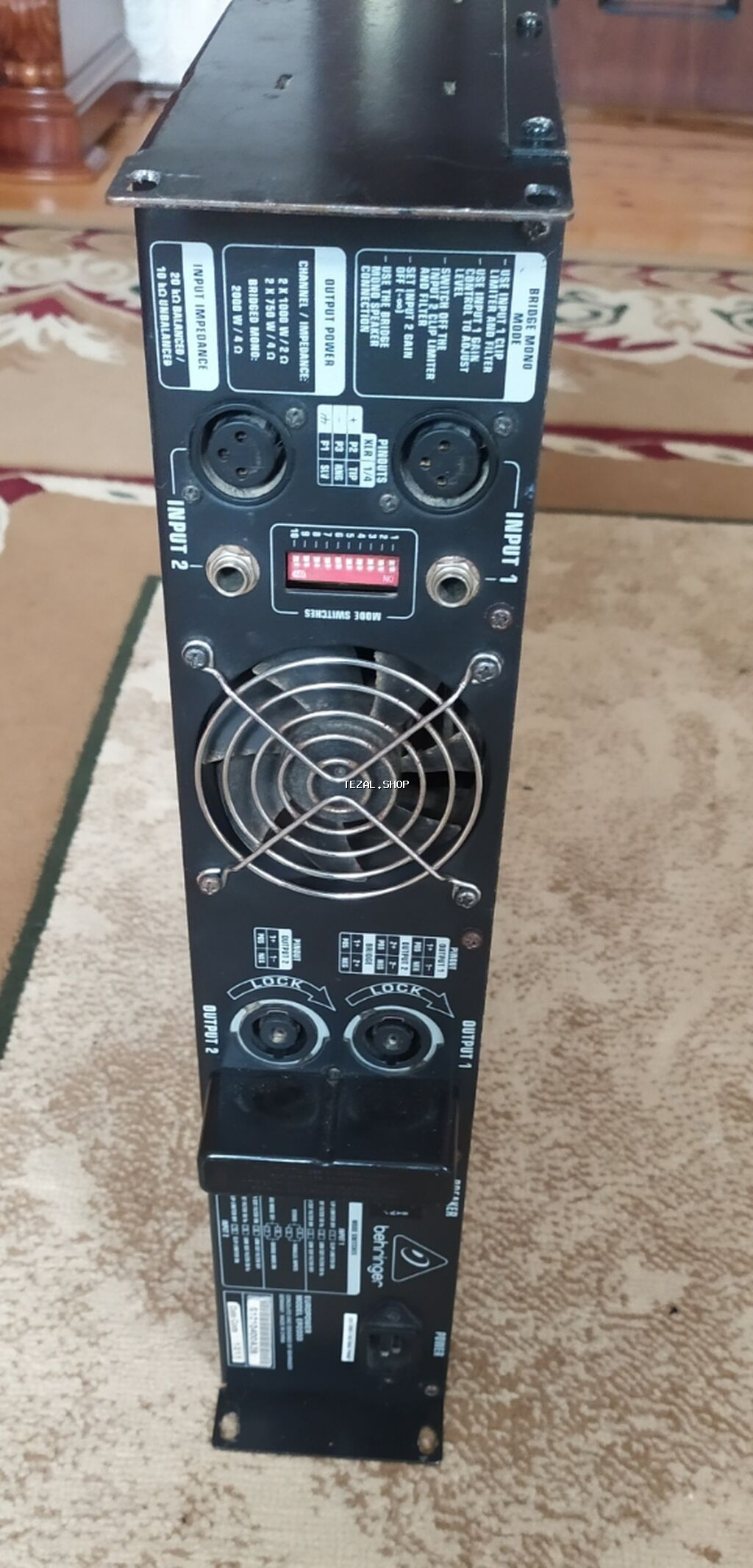 Behringer Europower EP2000 – 2 kanallı peşəkar güc gücləndiricisi - - şəkil 2