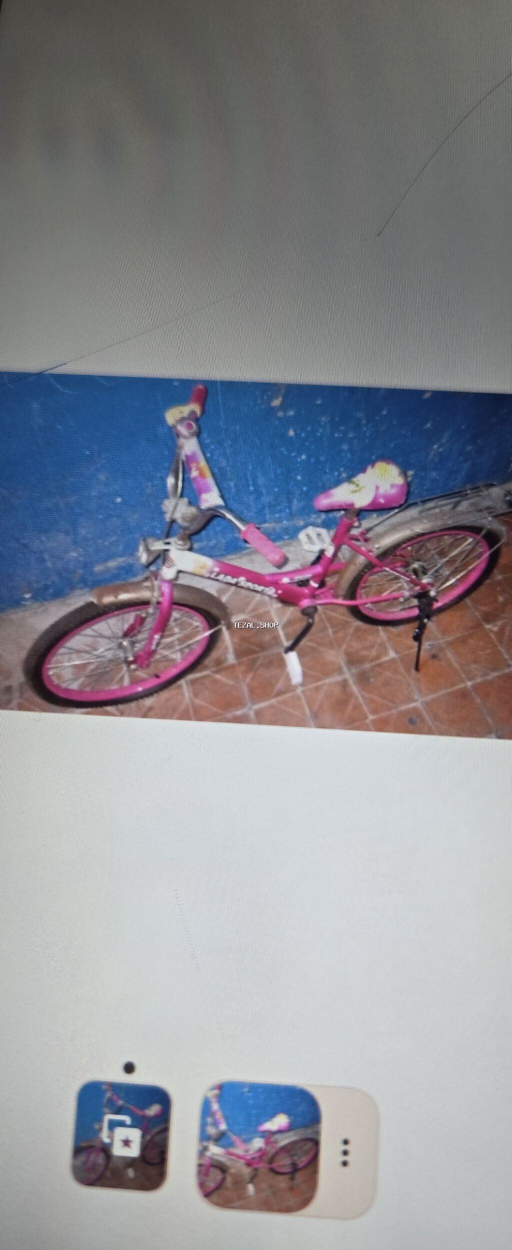 Uşaq velosipedi – qızlar üçün, çəhrayı rəngdə - Təkər ölçüsü təxminən