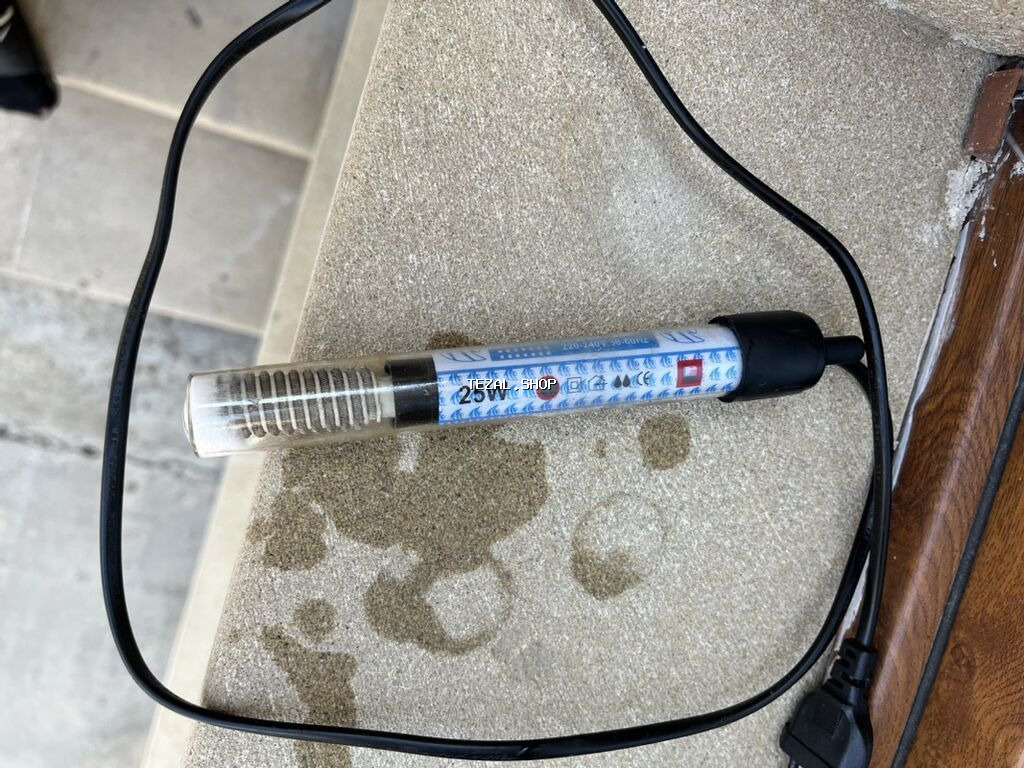 Akvaryum + qızdırıcı - Şüşə akvaryum: düzbucaqlı formalı, qara künc