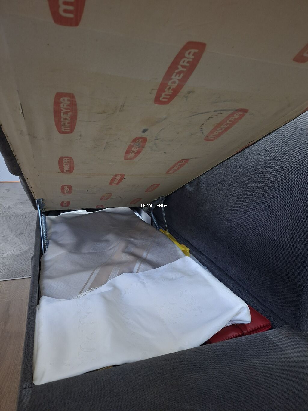 Künc divan, İşlənmiş, Açılan, Bazalı, Parça, Çatdırılma yoxdur - şəkil 3