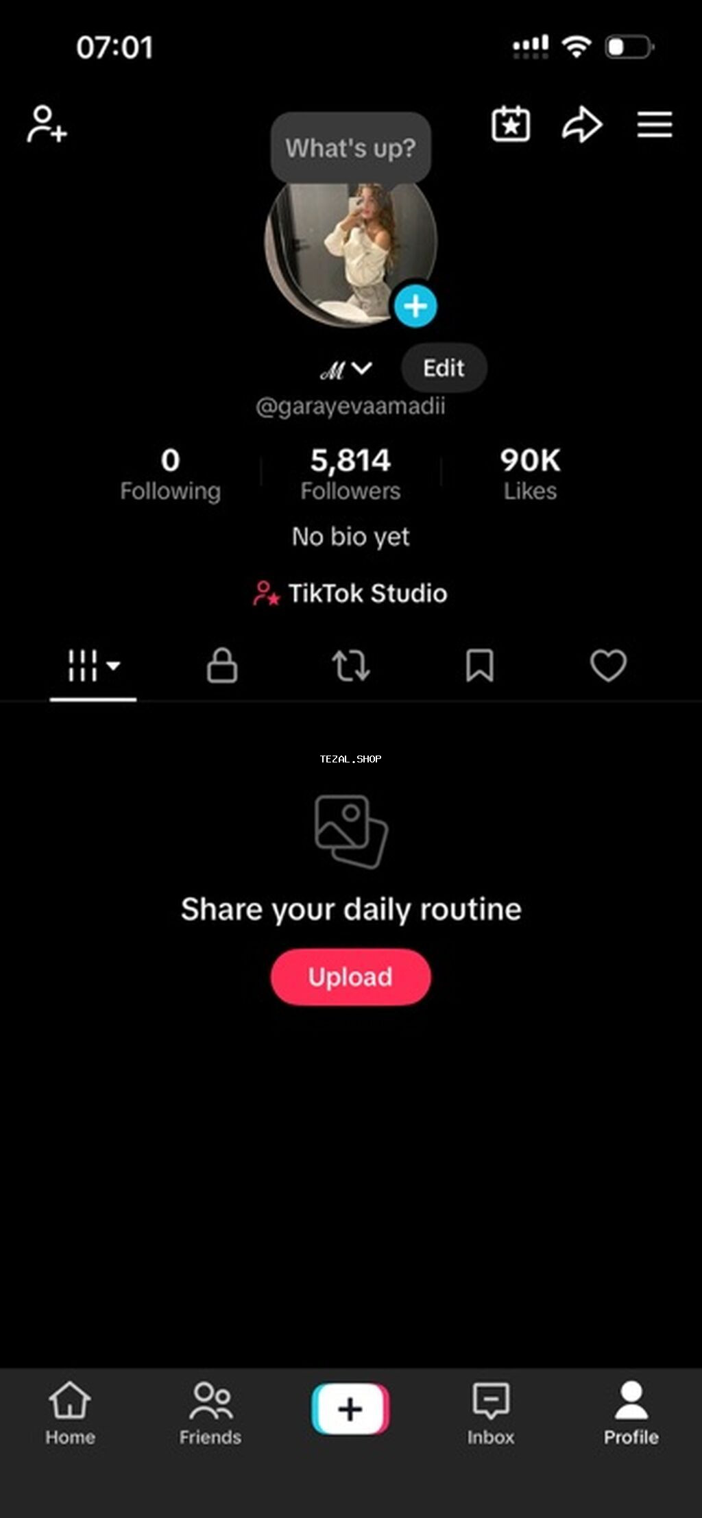 TikTok hesabı satılır – @garayevaamadii - Platforma: TikTok -