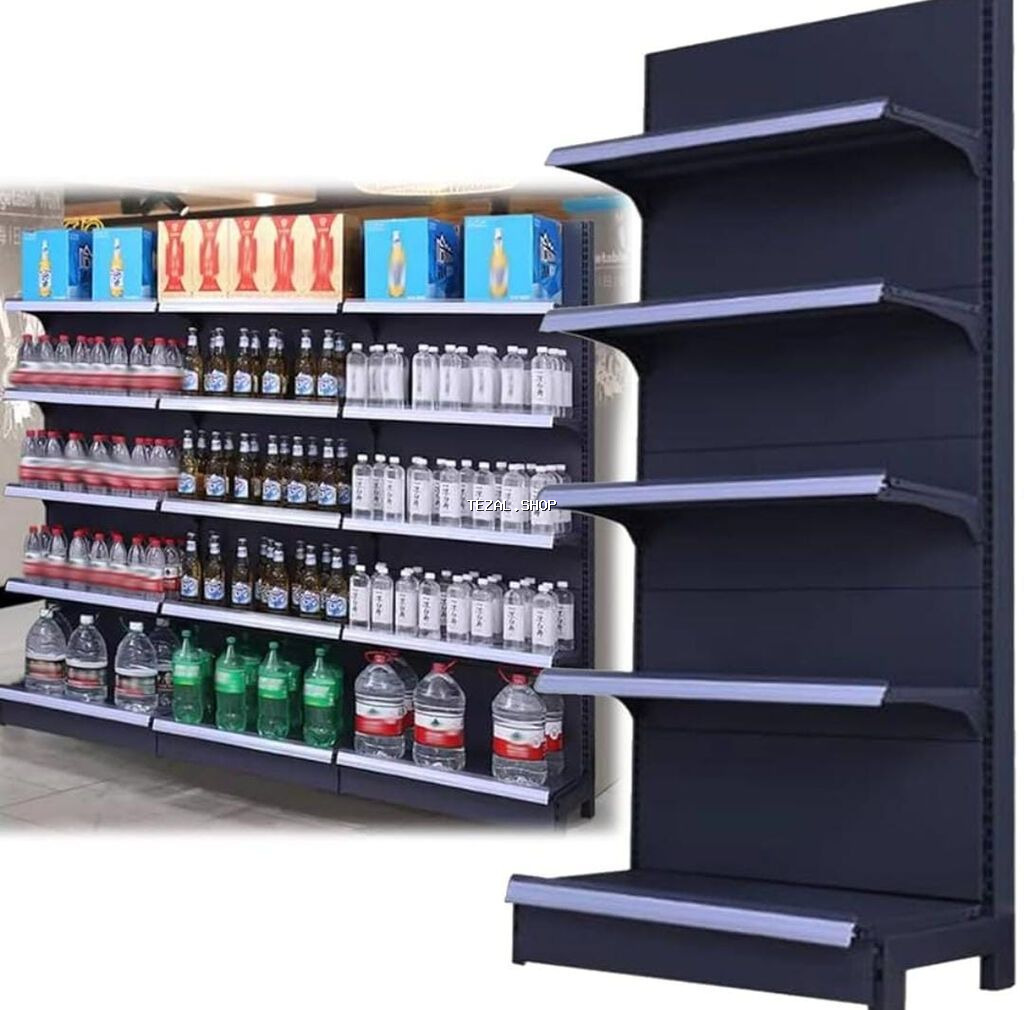 Mağaza Rəfləri – Divar və Orta Sıra - Yerli istehsal, yüksək - şəkil 3