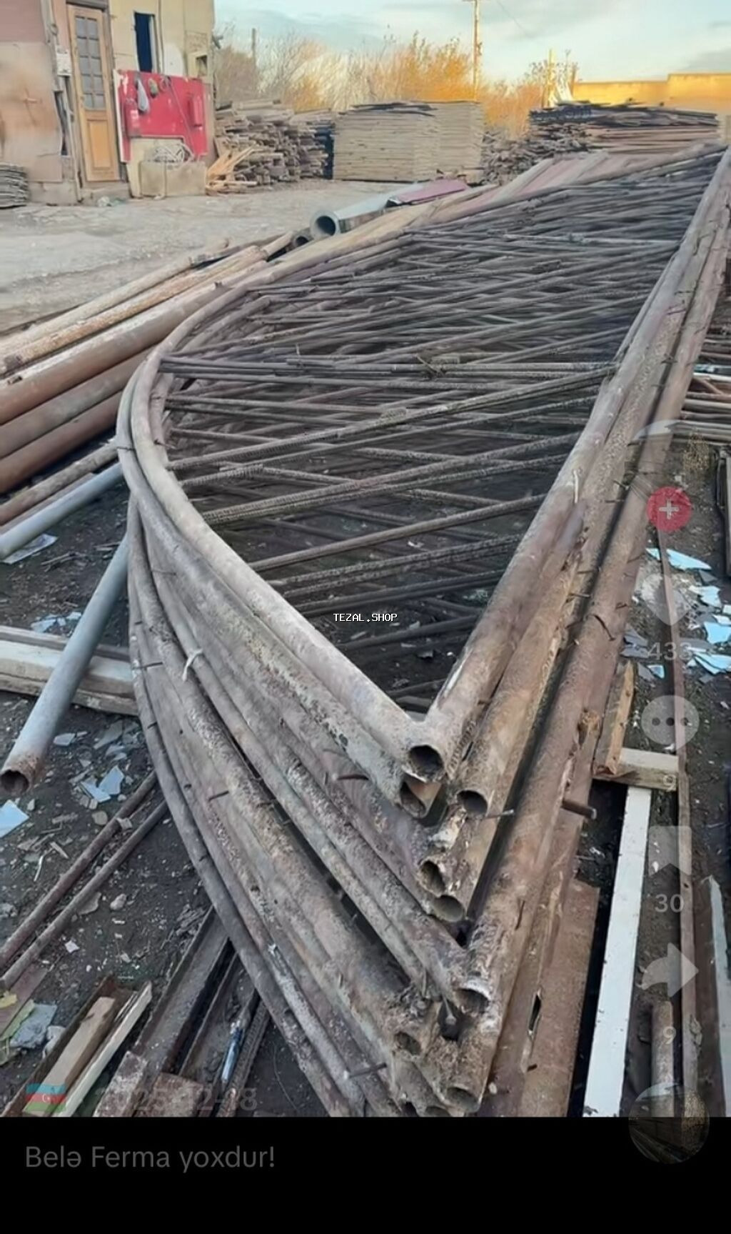 Metalkonstruksiya və material dəsti Təyinat: - Ferma/angar, anbar