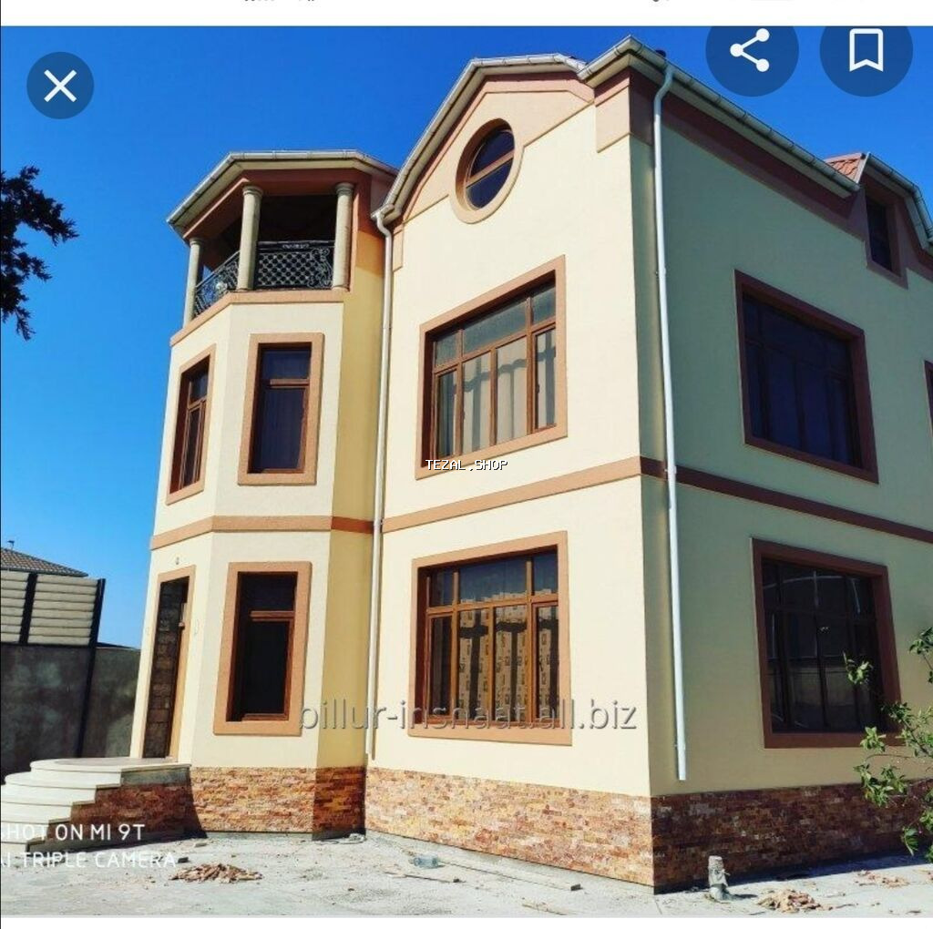 Evlerin Obyektlerin binalarin her nov fasad islerinin gorulmesi - şəkil 2