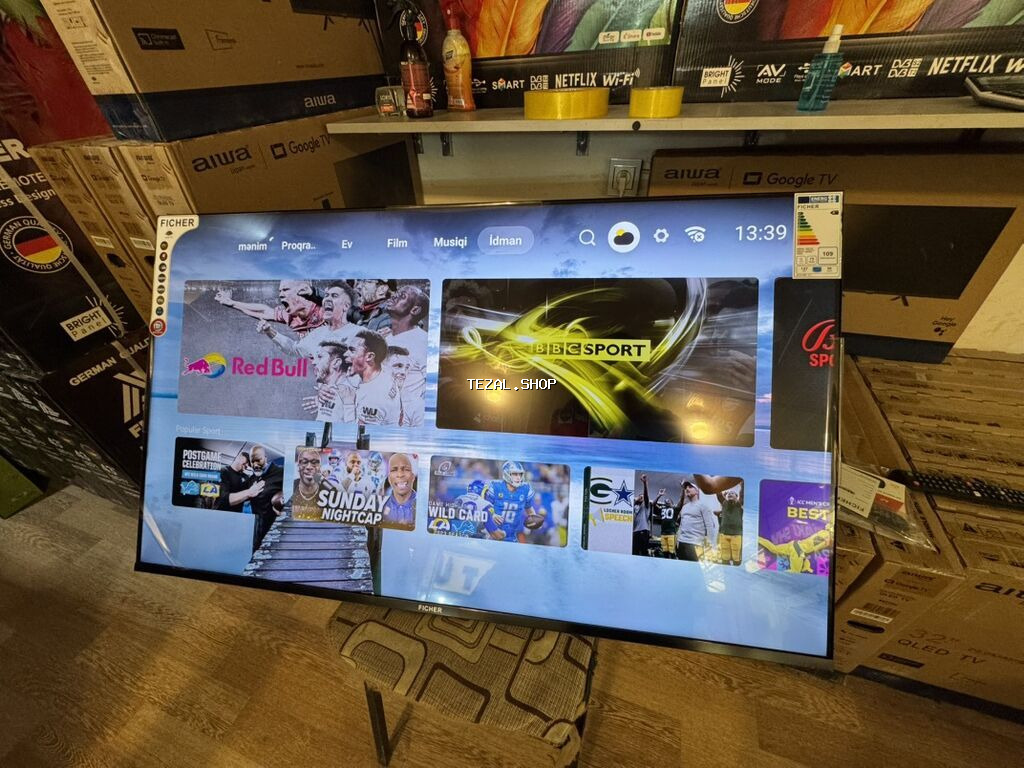 Ficher 32" (81 sm) Smart LED TV - Çərçivəsiz dizayn (Frameless