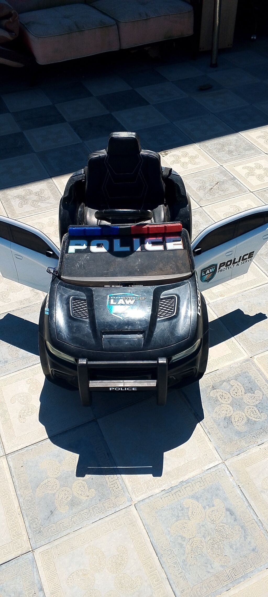 Uşaq üçün elektrikli polis maşını – Dodge üslubunda. Cəmisi 1 yay 4-5 - şəkil 2