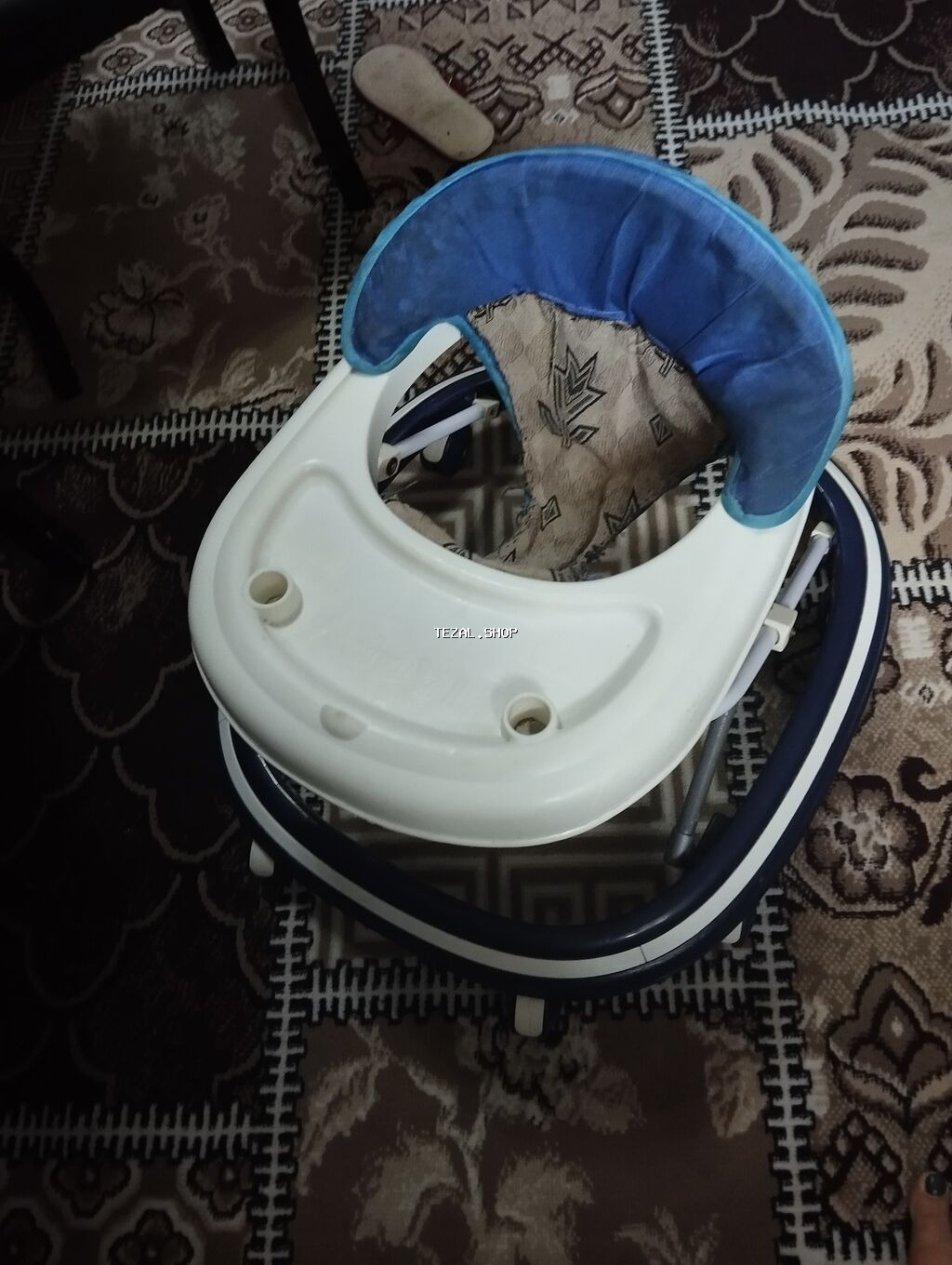 Uşaq gəzdirəni (walker) - Rənglər: ağ-göy çərçivə, mavi baş dayağı - - şəkil 2