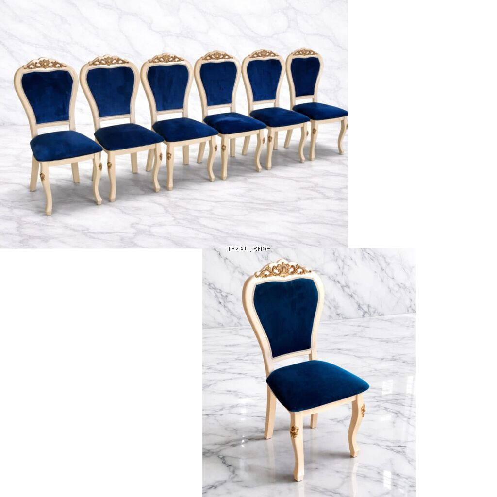 Qonaq otağı üçün, Qatlanmayan, rəng - Göy Stul