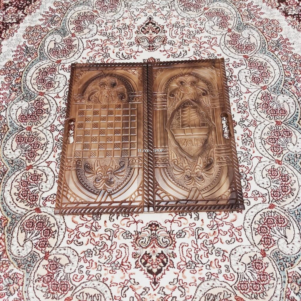 Ağac oyma nərd/şaşki dəsti.Daşı,Zəri və Sumkasi üstündə verilir. -
