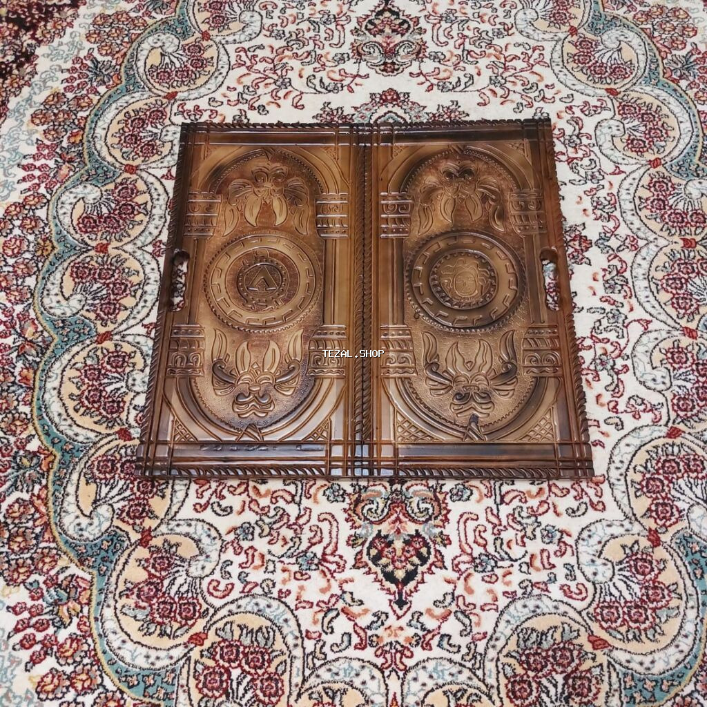 Ağac oyma nərd/şaşki dəsti.Daşı,Zəri və Sumkasi üstündə verilir. - - şəkil 3